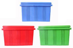 Bins for storing disaster supplies